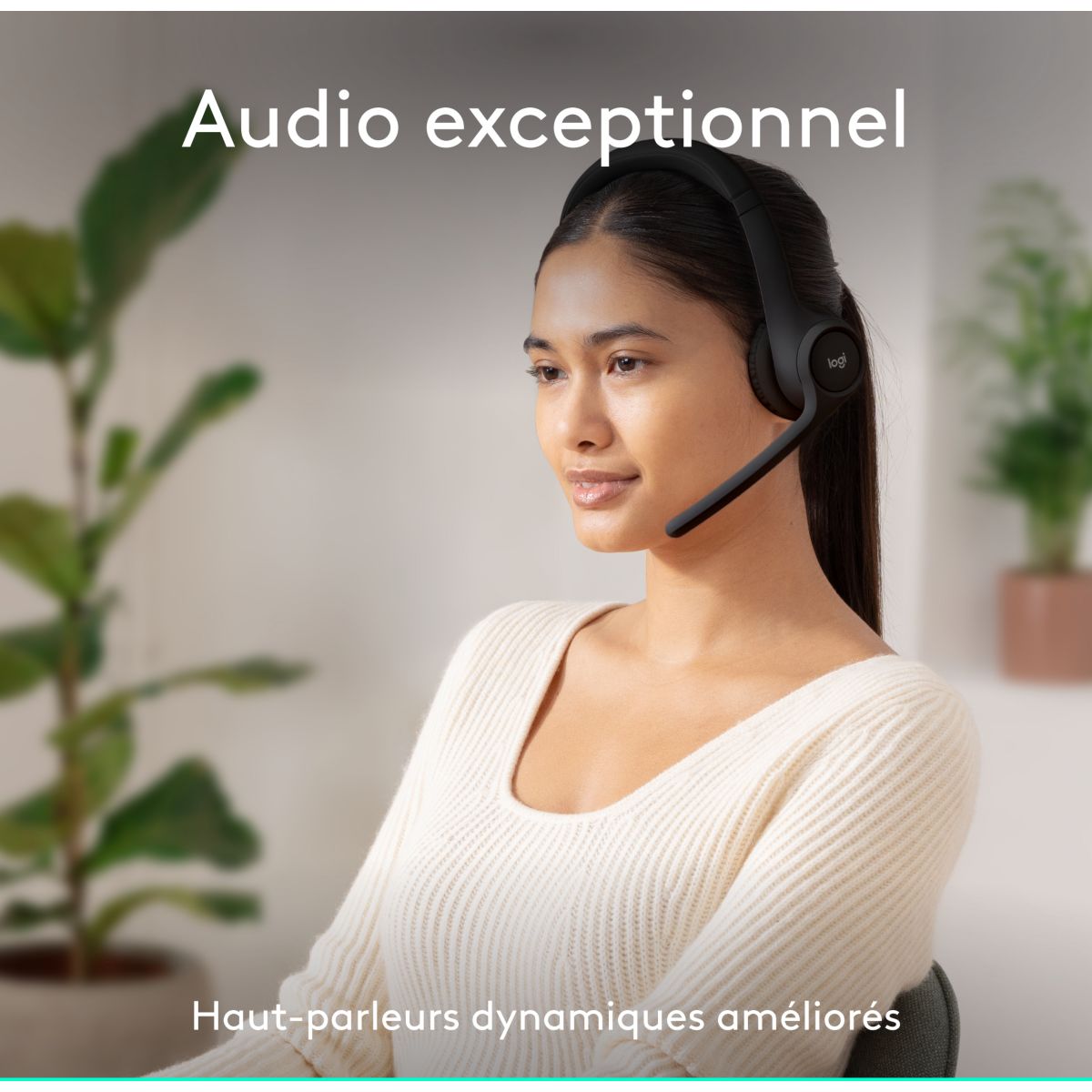 Micro-casque Zone 300 Bluetooth Noir noir, LOGITECH
