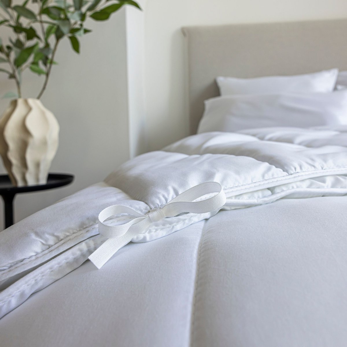 Pack couette 4 saisons et oreiller moelleux blanc, SOMEO