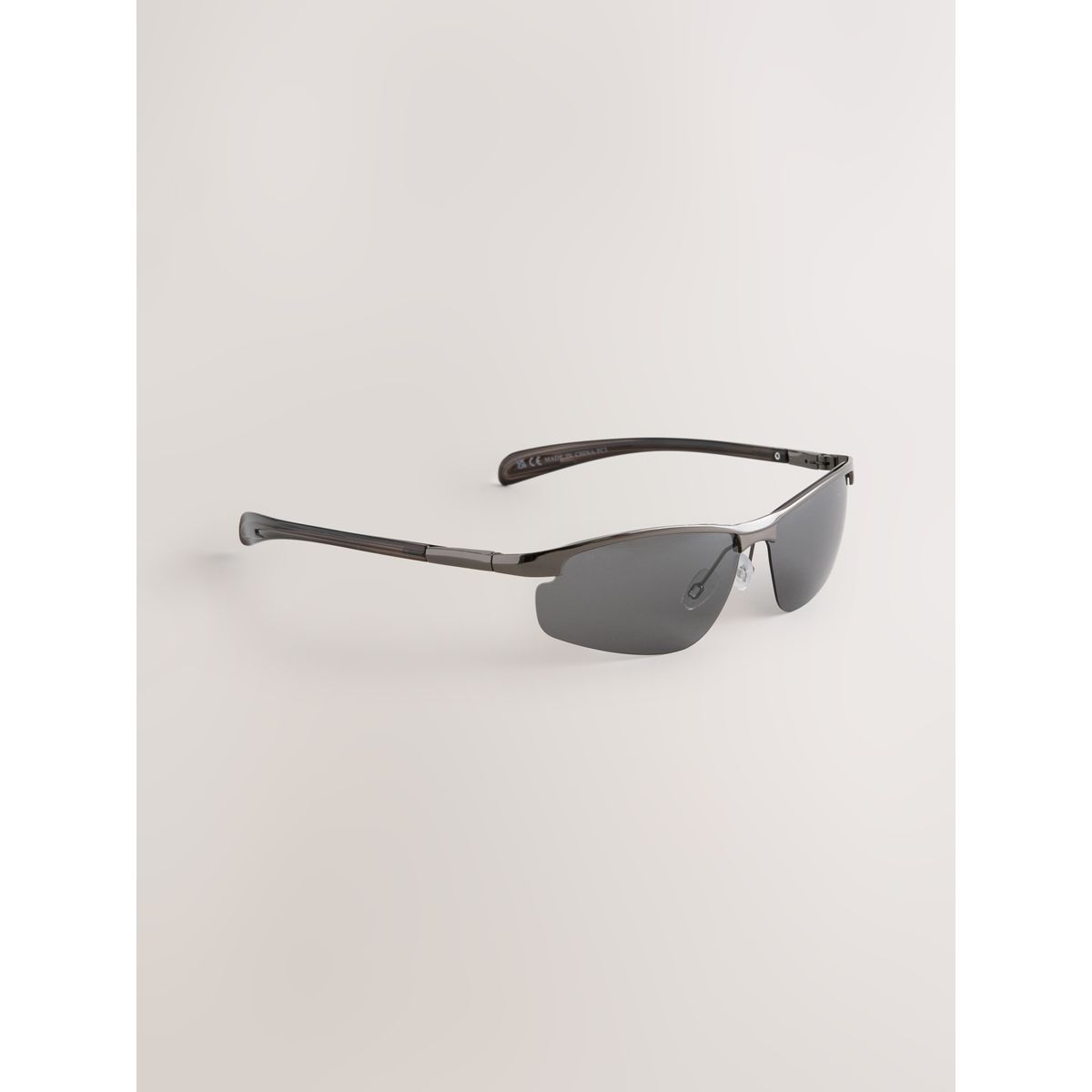 Lunettes de soleil polarisées rectangulaires onyx noir, NEXT