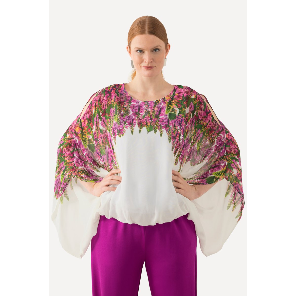 Blouse doublée blanc neige, ULLA POPKEN