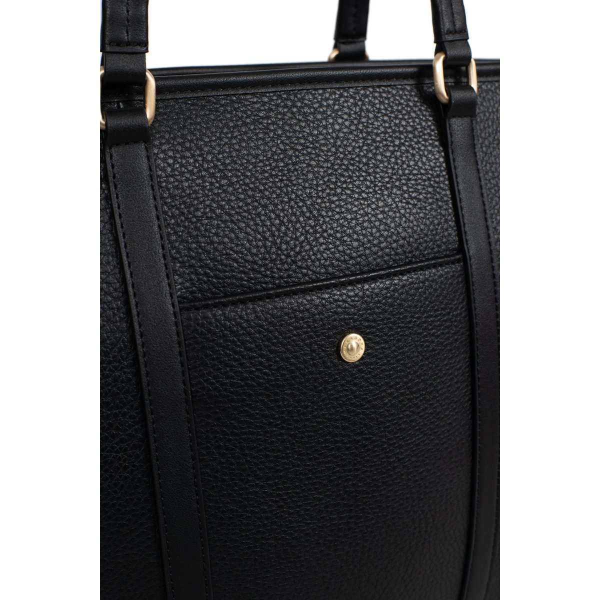 Sac cabas porté épaule  ELLA noir, HEXAGONA