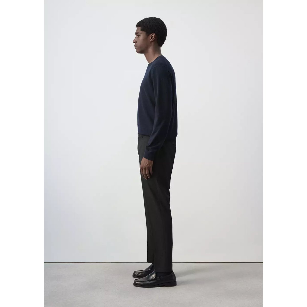 Pantalon Bologna cropped slim-fit noir, MANGO MAN