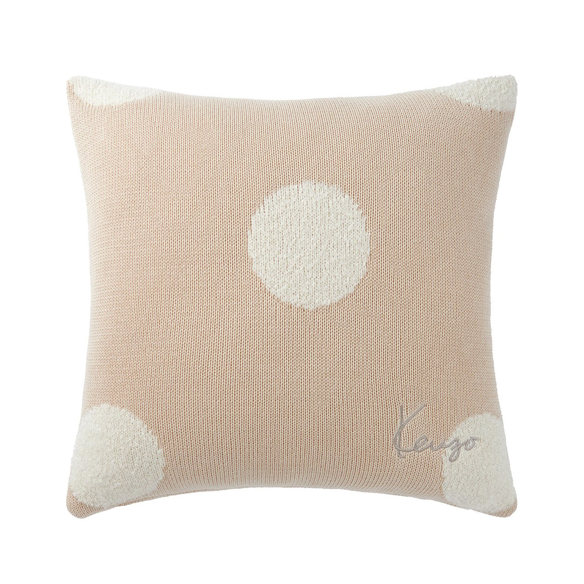 Housse de coussin en maille, K DOT sable, KENZO HOME