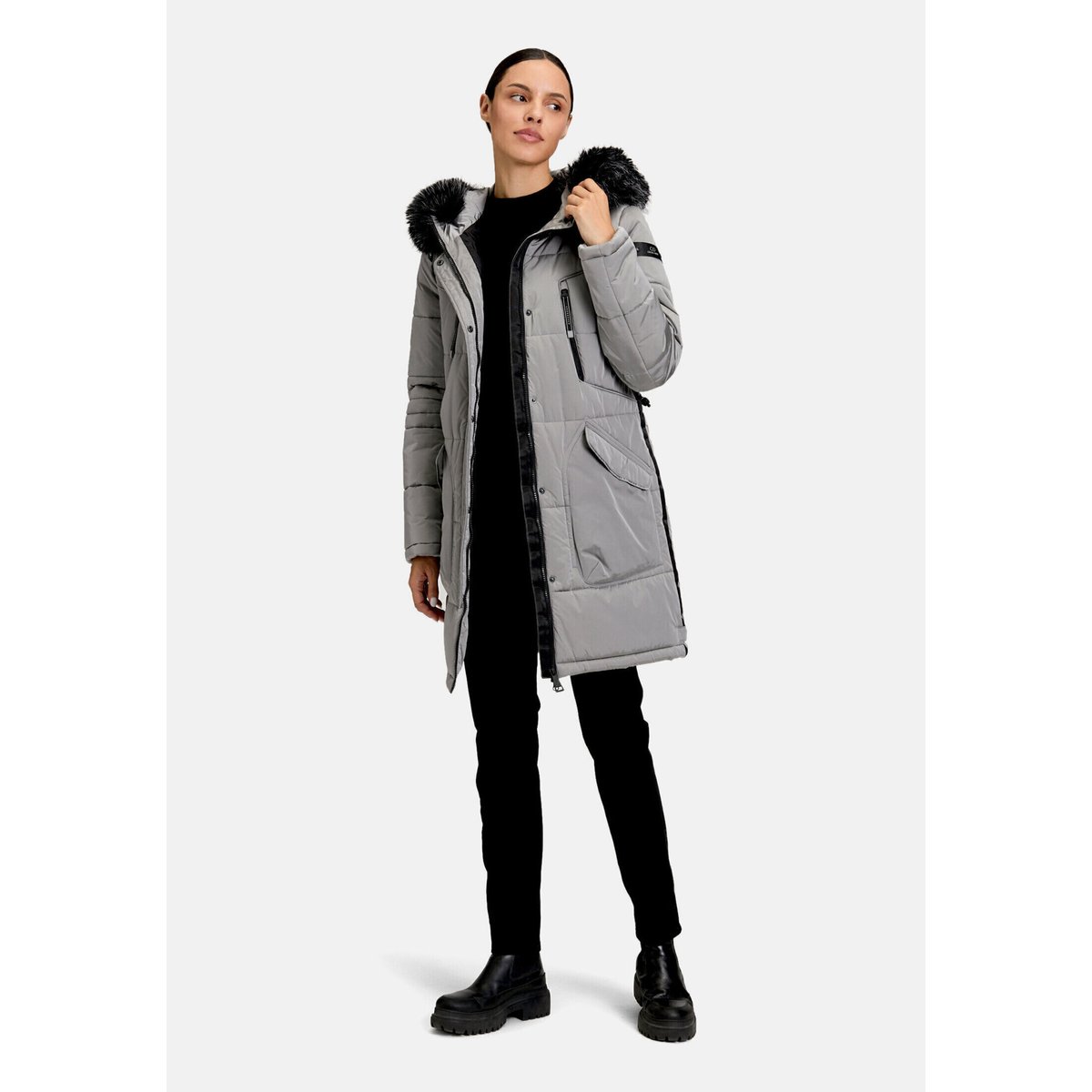 Veste matelassée à capuche quicksilver, BETTY BARCLAY