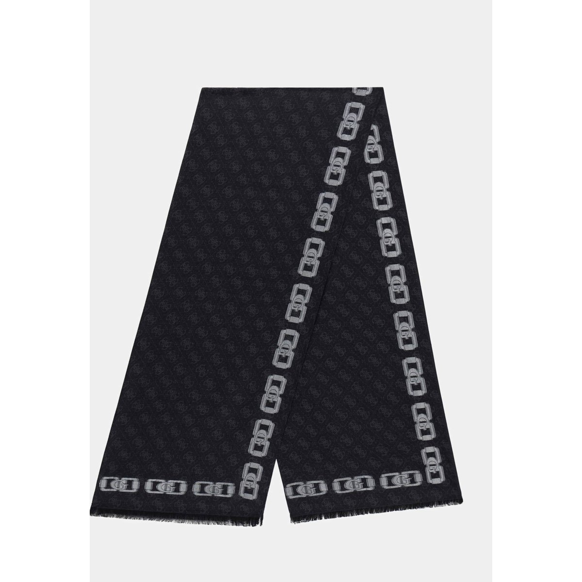 Écharpe Logo Emelie noir, GUESS