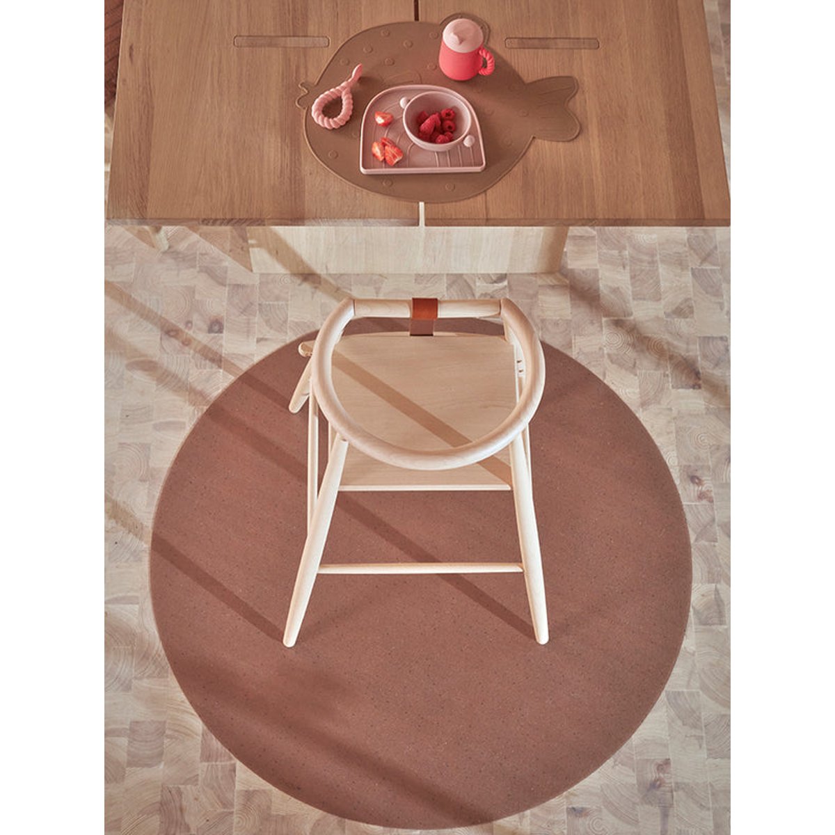 Set de table en silicone à thème animalier MINI marron, OYOY LIVING DESIGN