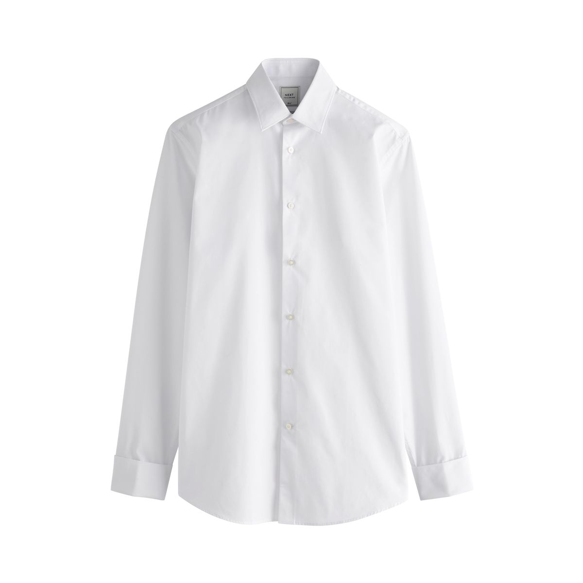 Chemise facile d'entretien à poignet double blanc, NEXT