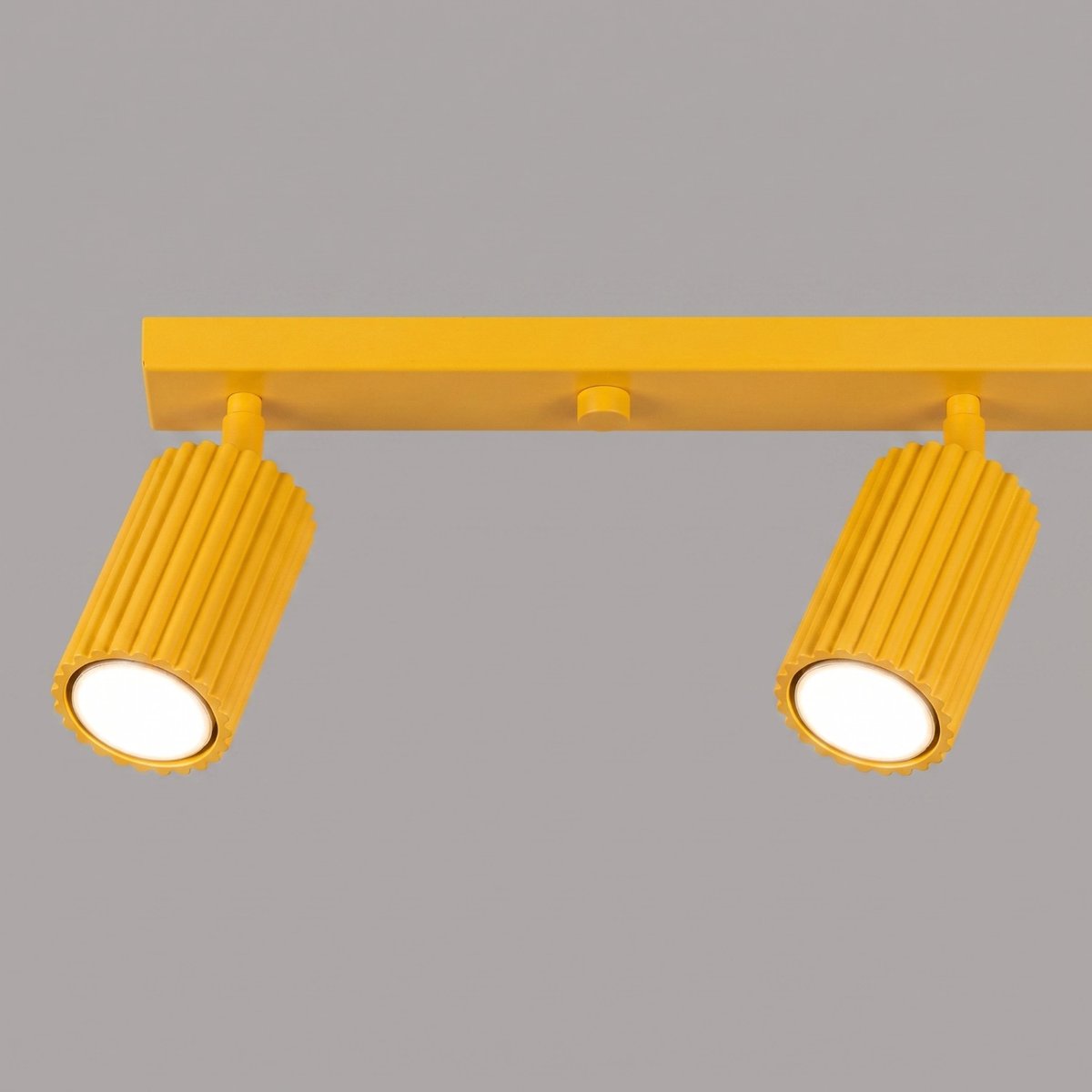 Plafonnier Aluminium Jaune GU10 4 KARBON jaune, EDEN