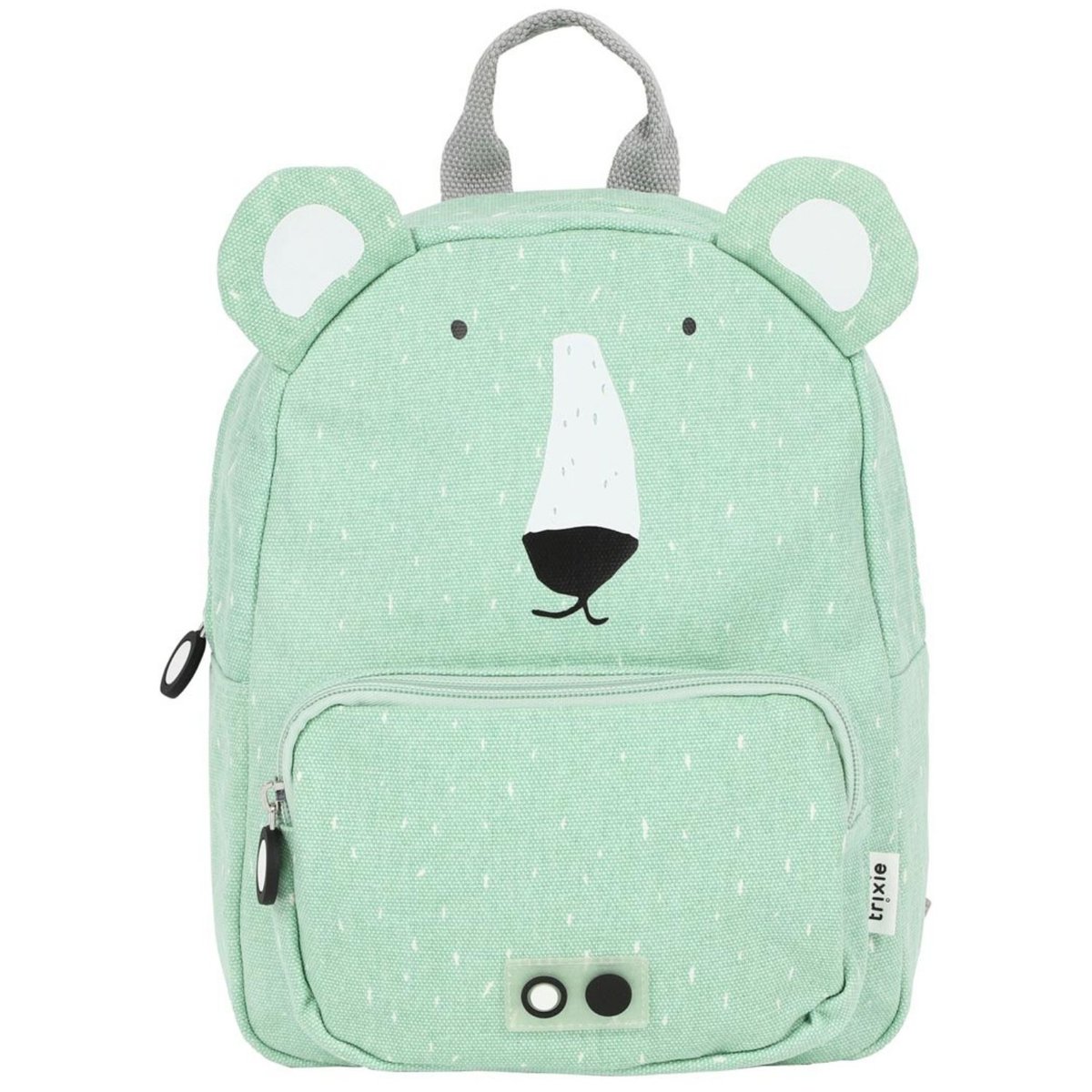 Sac à dos enfant vert d'eau, blanc, noir, TRIXIE
