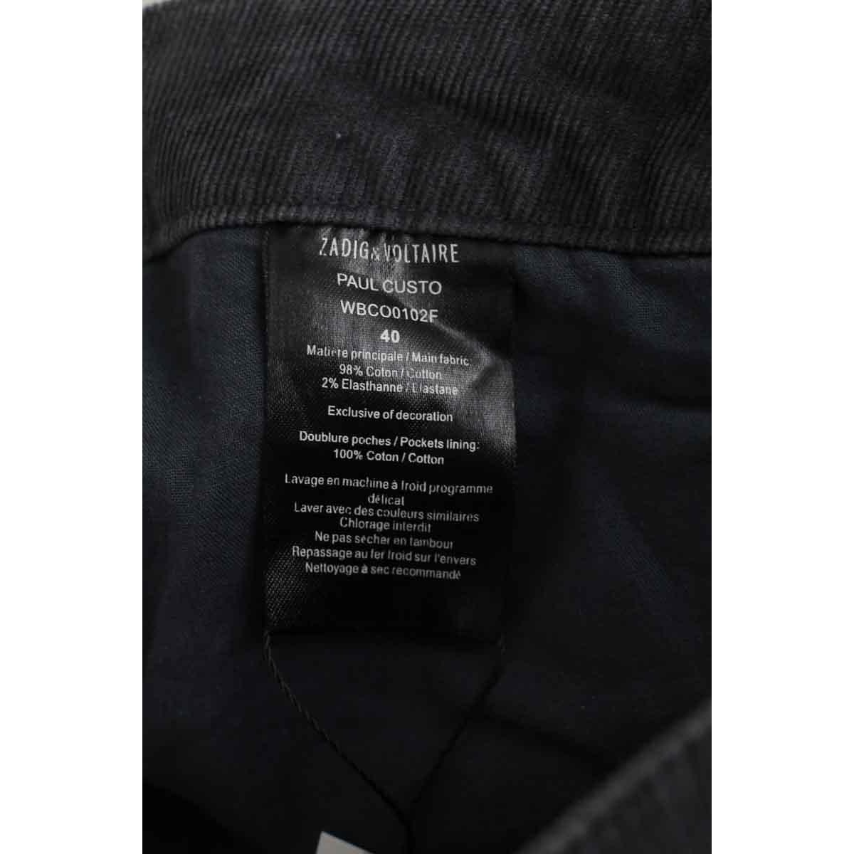 Jean slim - Très Bon État anthracite, ZADIG&VOLTAIRE