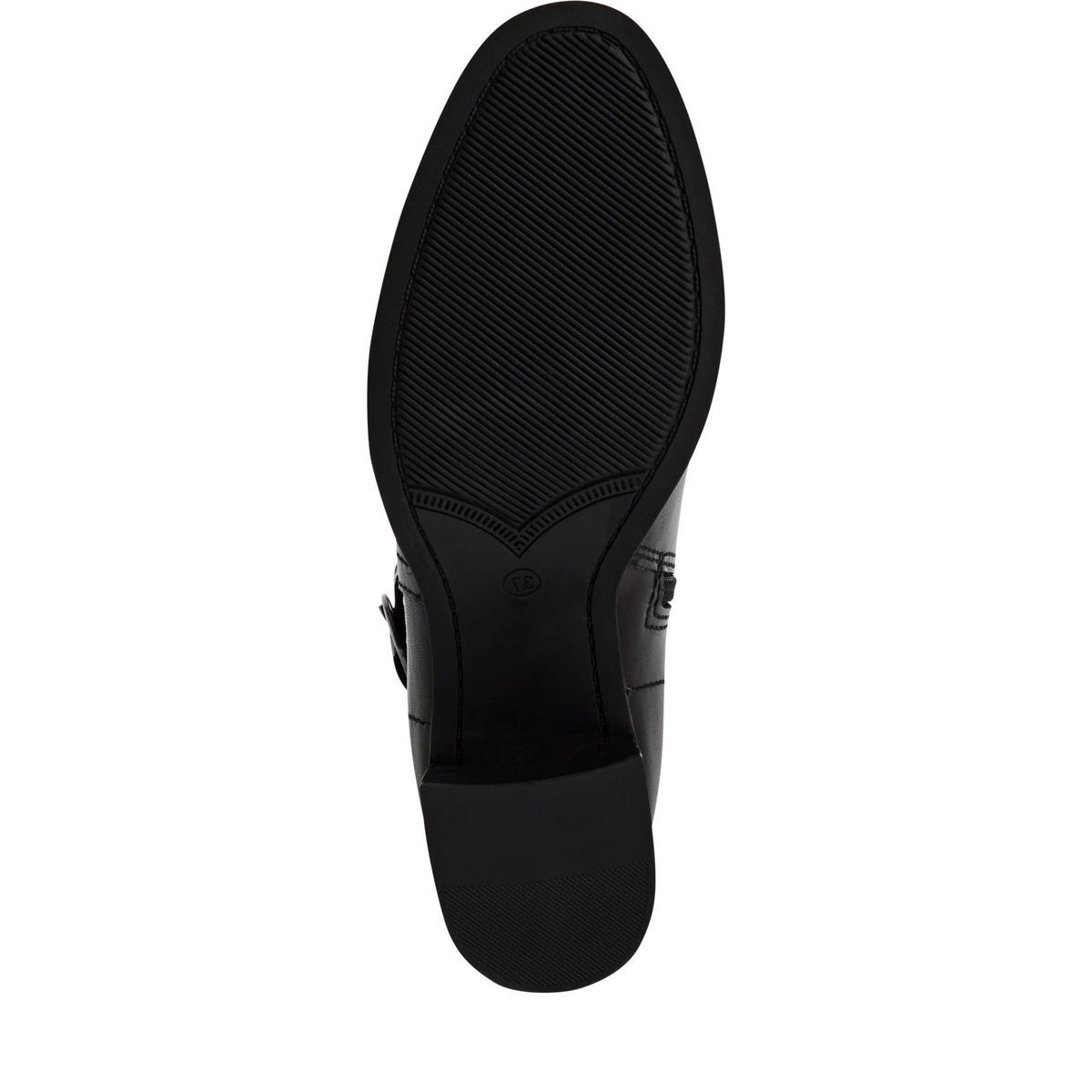 Bottine en cuir noir, MARCO TOZZI