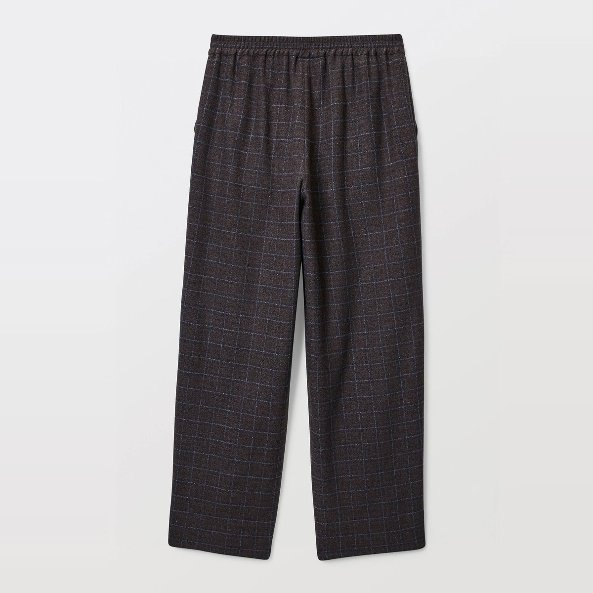 Pantalon large à carreaux taille élastiquée pudding, MONOPRIX