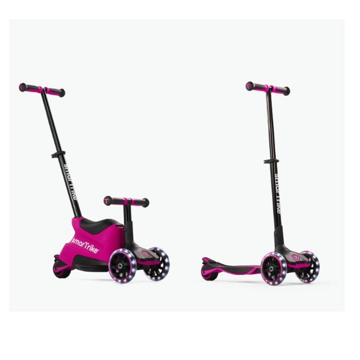 Trottinette-porteur Xtend Ride-On - Rose couleur unique, SMARTRIKE