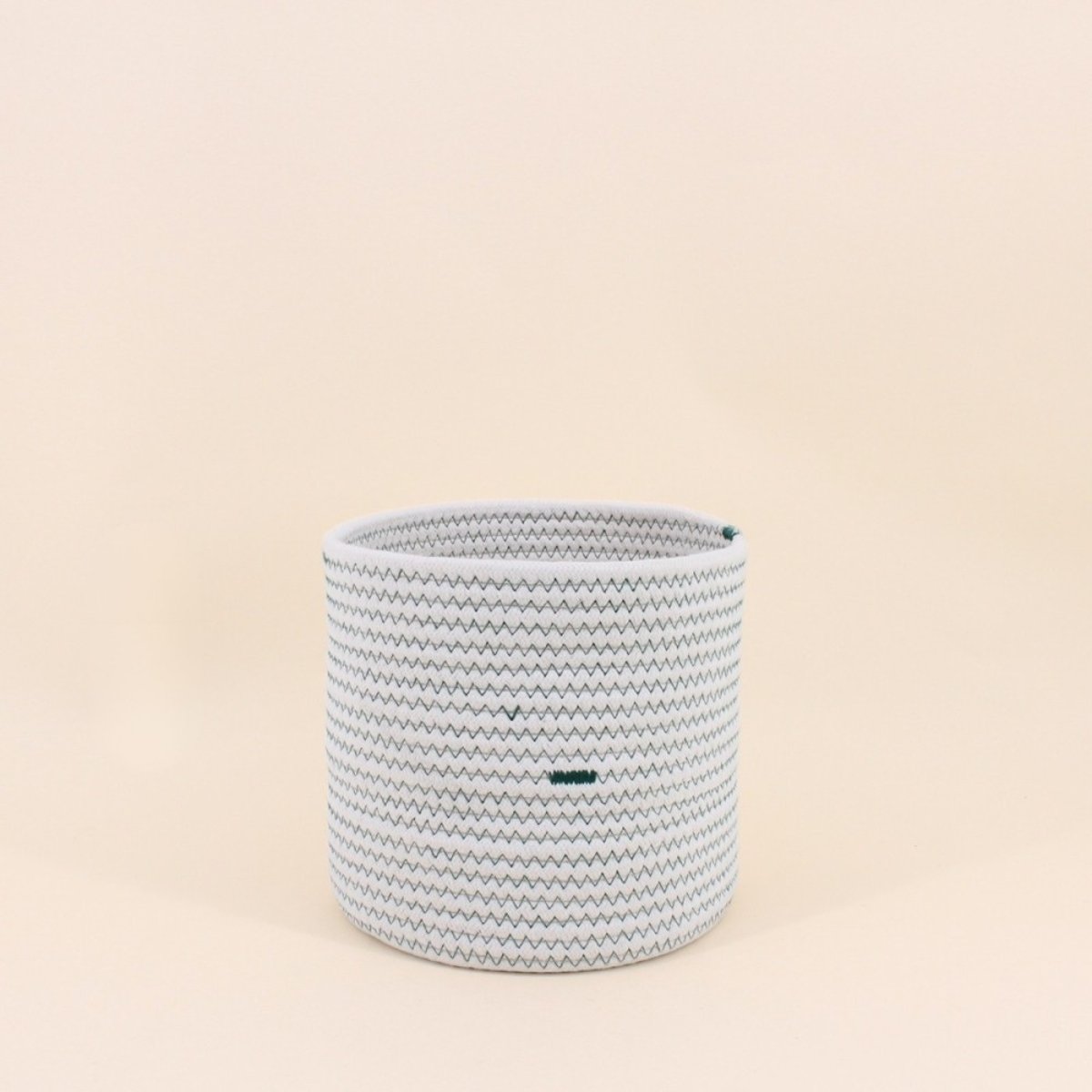 Lot de 2 paniers en corde blanc, AZAO