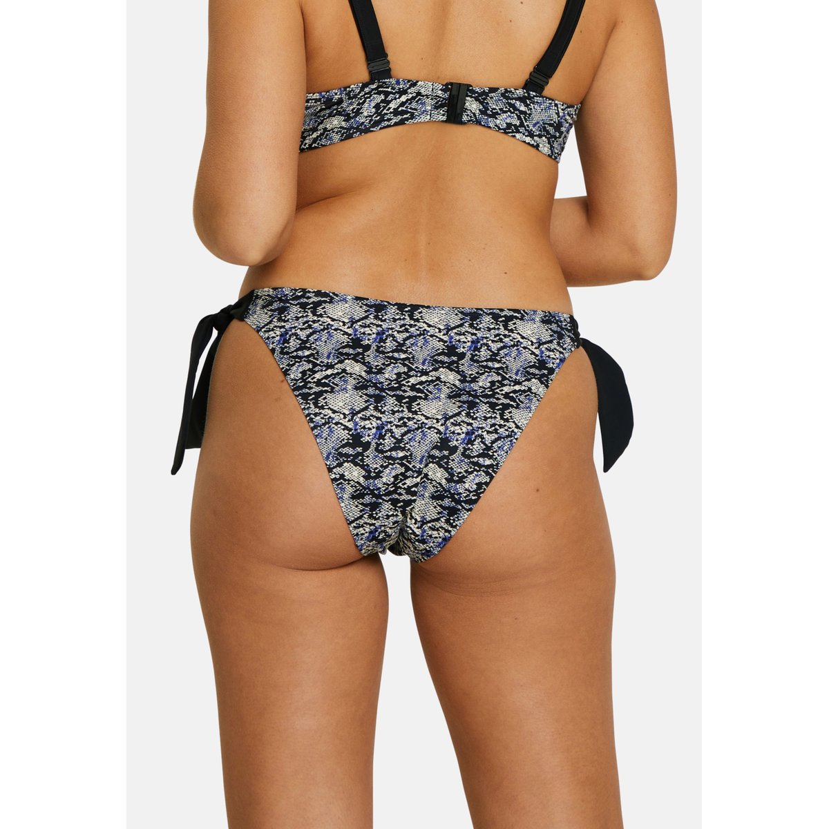 Bas de maillot de bain AT THE WORLD'S END imprime animal noir, SANS COMPLEXE