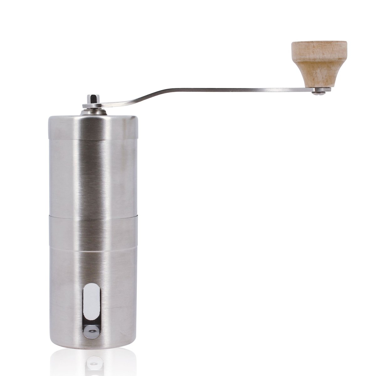 Moulin à café à manivelle en acier inoxydable inox, OGO LIVING