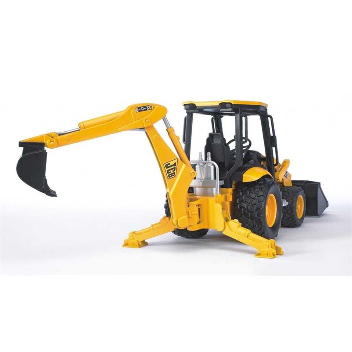 Grue-chargeur JCB Midi CX jaune et noir, BRUDER