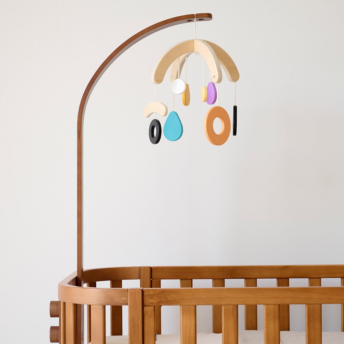 Support de mobile berceau bébé noyer, PETITE AMELIE