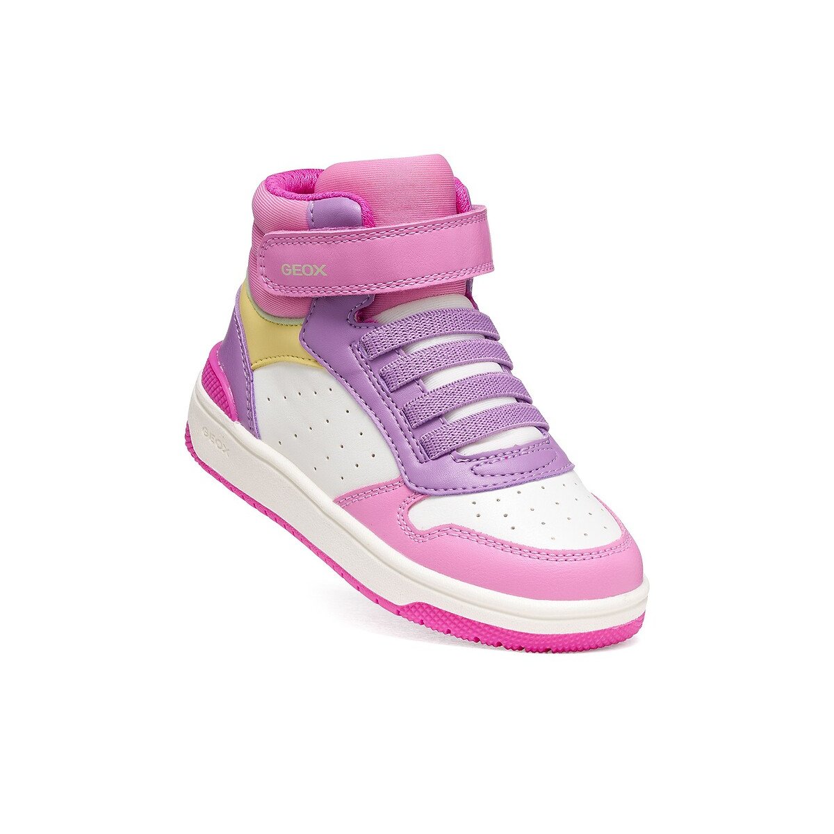 Kids Washiba High Top Trainers white/pink, GEOX