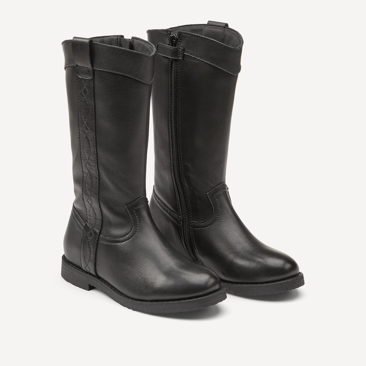 Reiterstiefel, Leder schwarz, LA REDOUTE COLLECTIONS