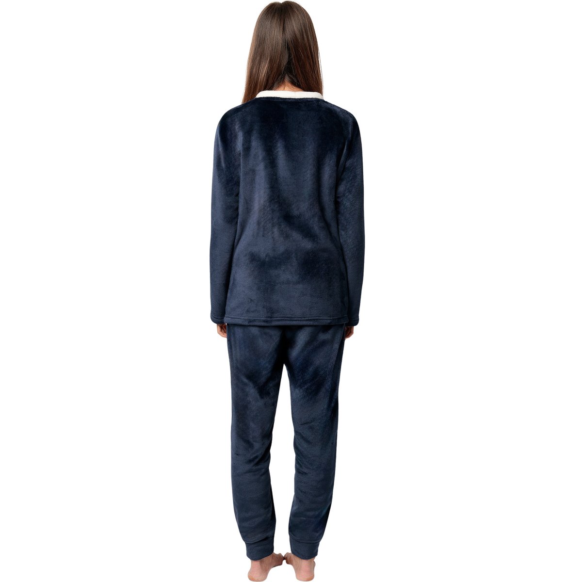 Pyjama pantalon top manches longues Snow Drift Peanuts bleu, ADMAS