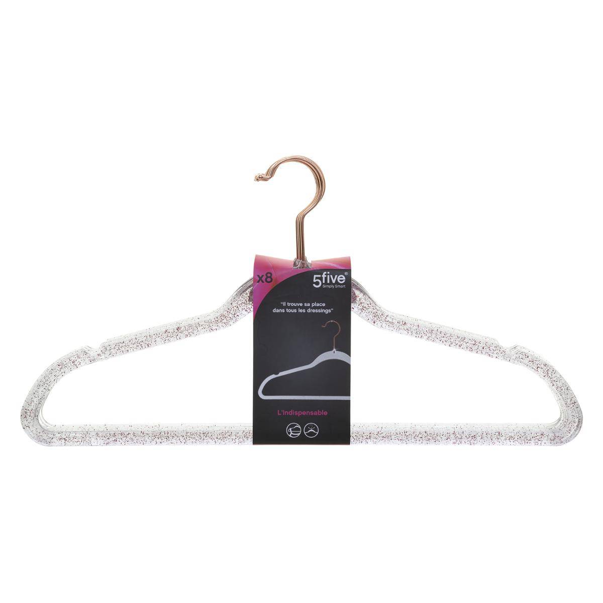 Lot de 8 Cintres HANG'UP doré, 5FIVE SIMPLY SMART