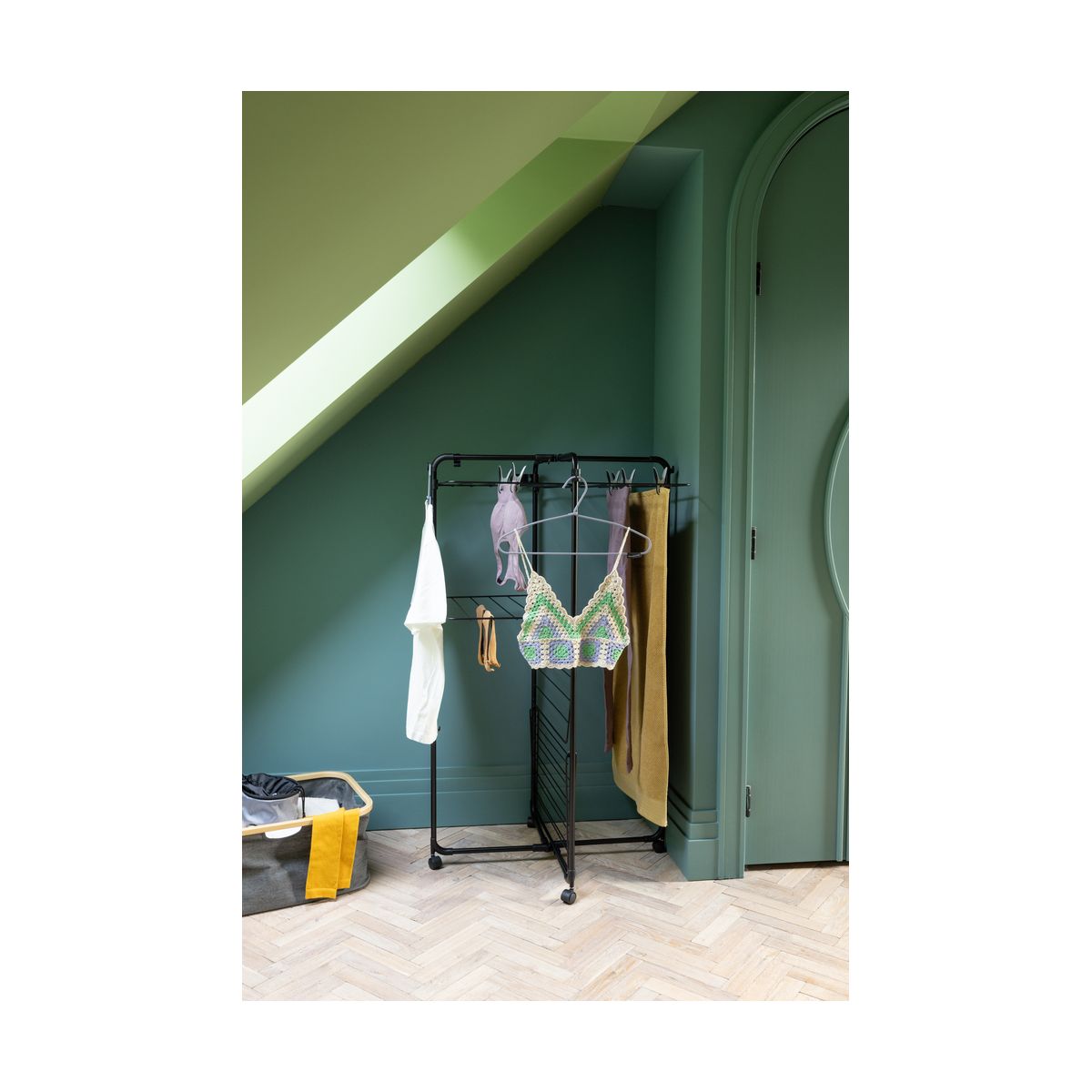 Etendoir à linge Tour Hang on 23M Noir couleur unique, BRABANTIA