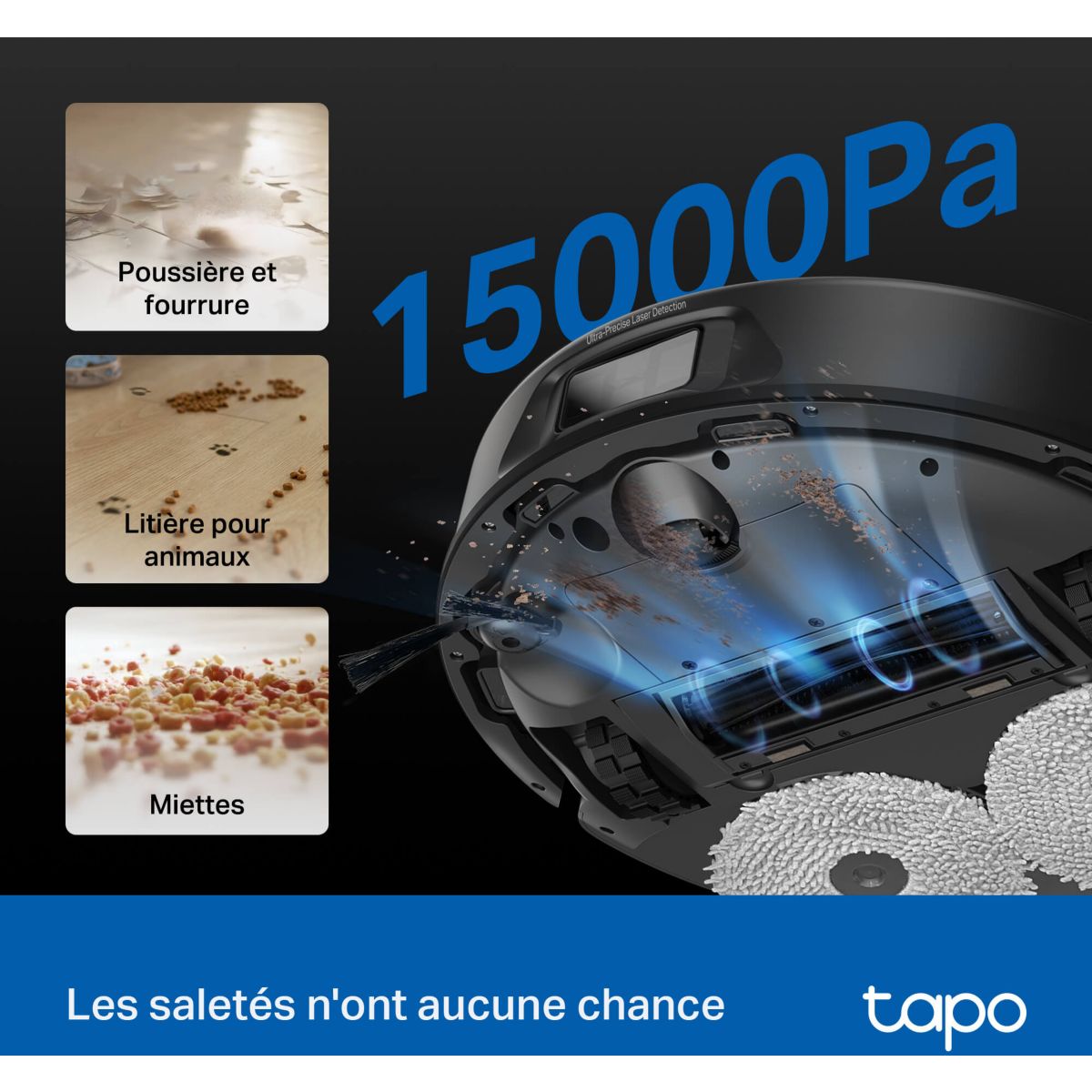 Robot Aspirateur Laveur Tapo RV50 Pro Omni couleur unique, TP-LINK