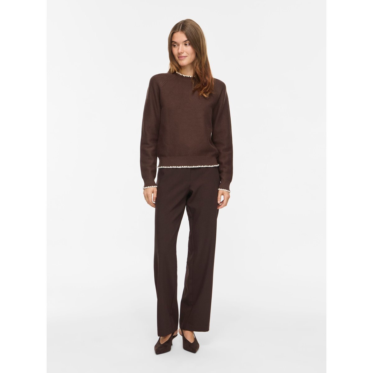 Pull En Maille marron - coffee bean1, VILA