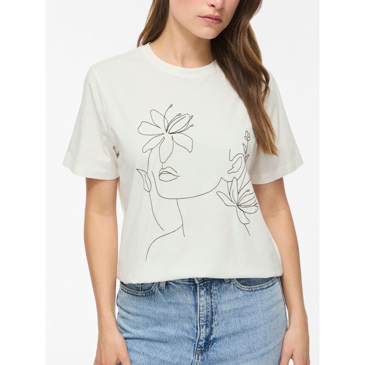 T-Shirt blanc - snow white1, VILA
