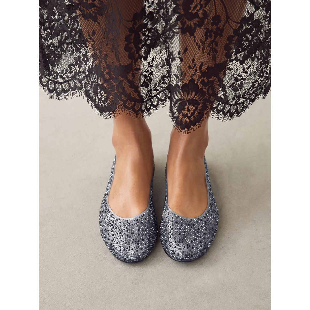 Ballerines en vinyle forever comfort® noir, NEXT
