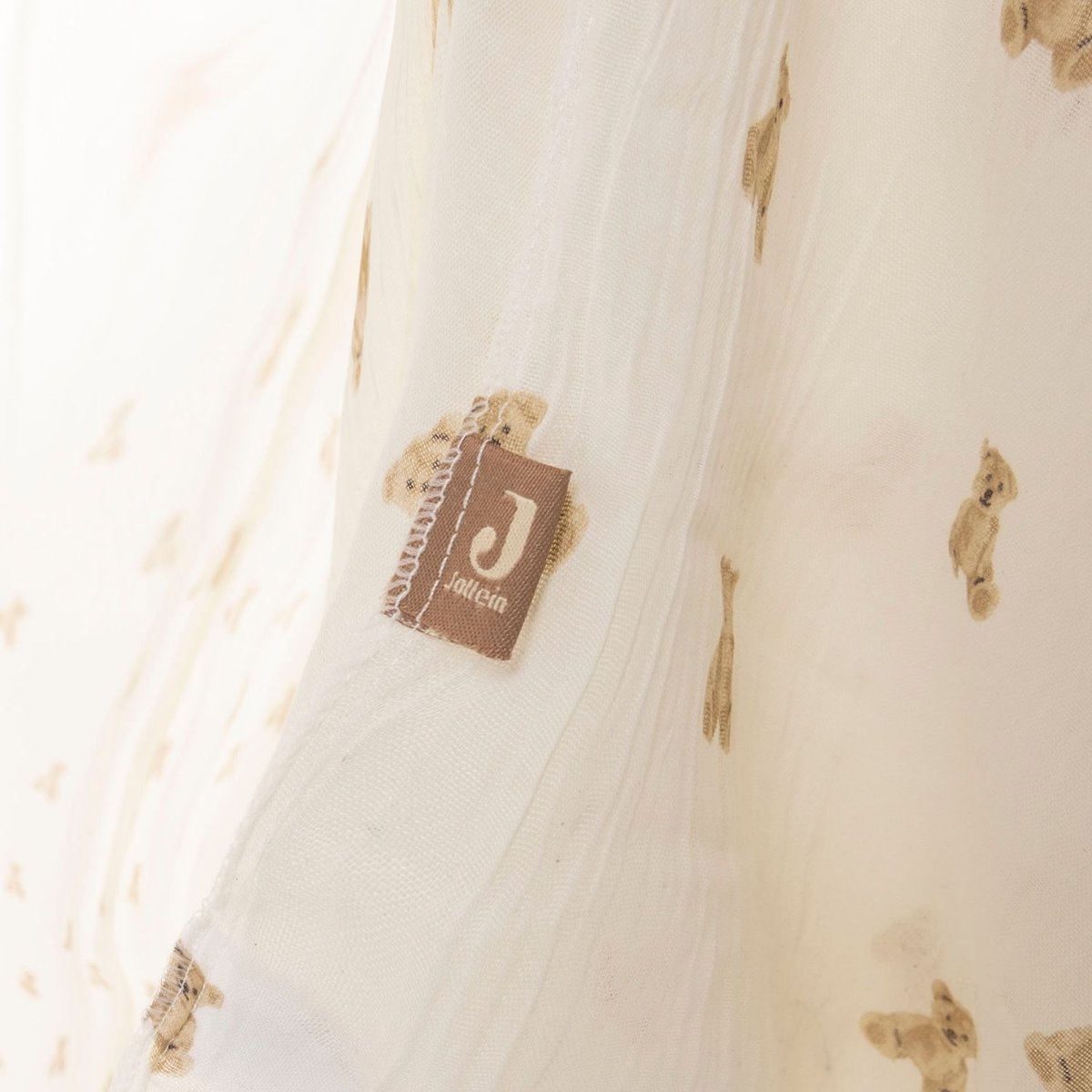 Ciel de lit blanc, beige, marron, JOLLEIN