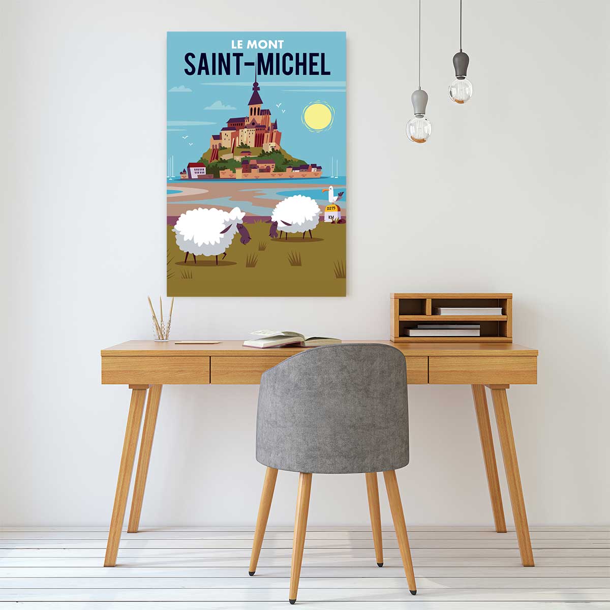 Tableau mont saint michel tableau alu dibond, HEXOA