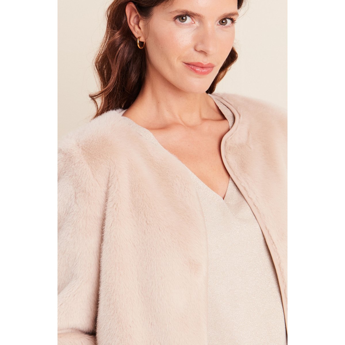 Veste manches longues doublée sable, BREAL