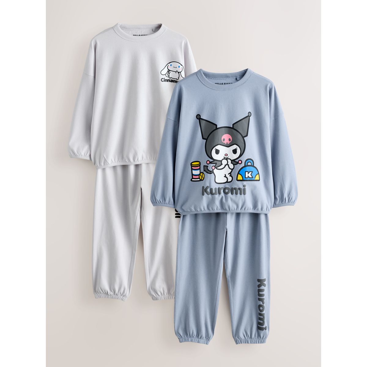 Pyjama style jogging hello kitty, lot de 2 gris anthracite, NEXT