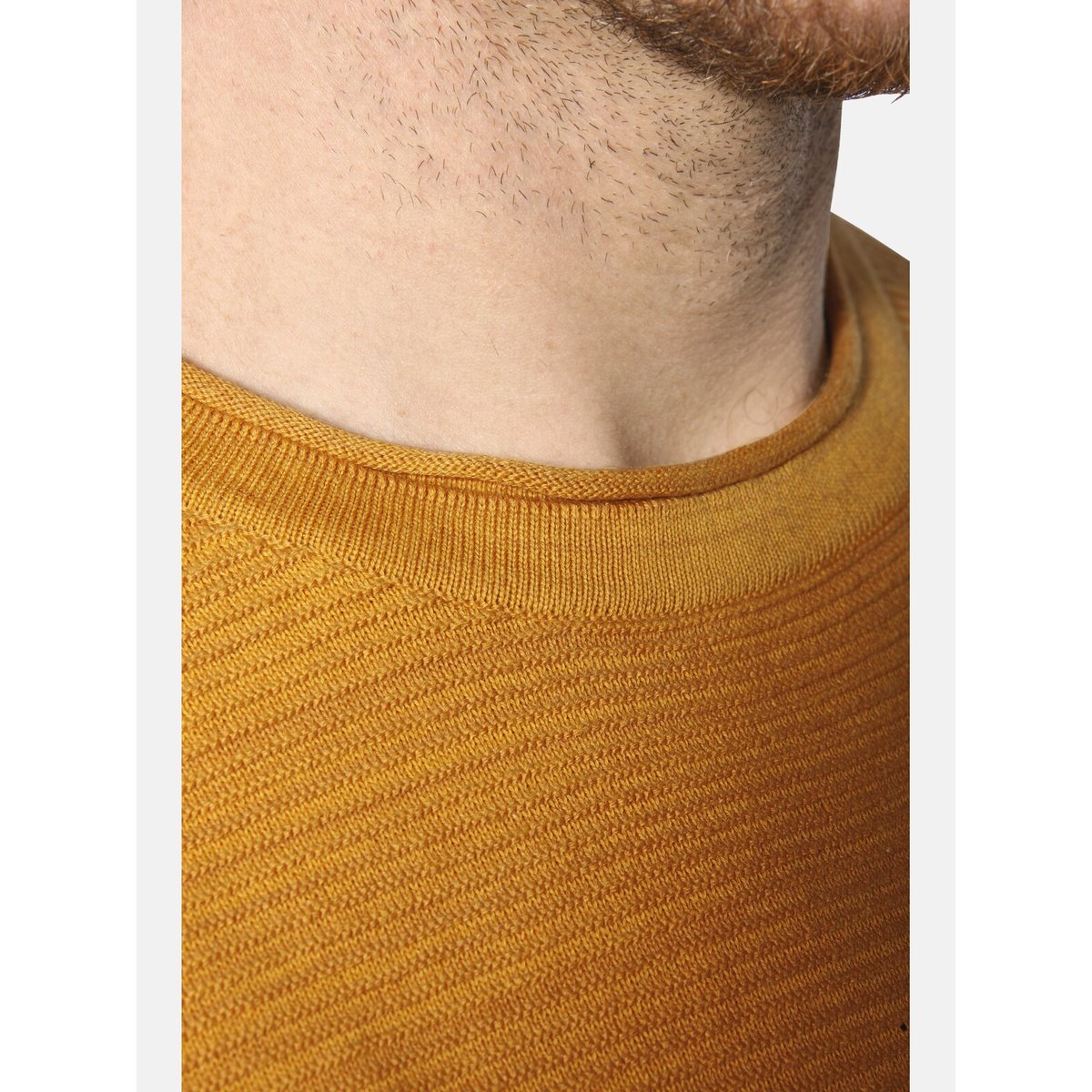 Pull TRYGVE jaune foncé, JAN VANDERSTORM