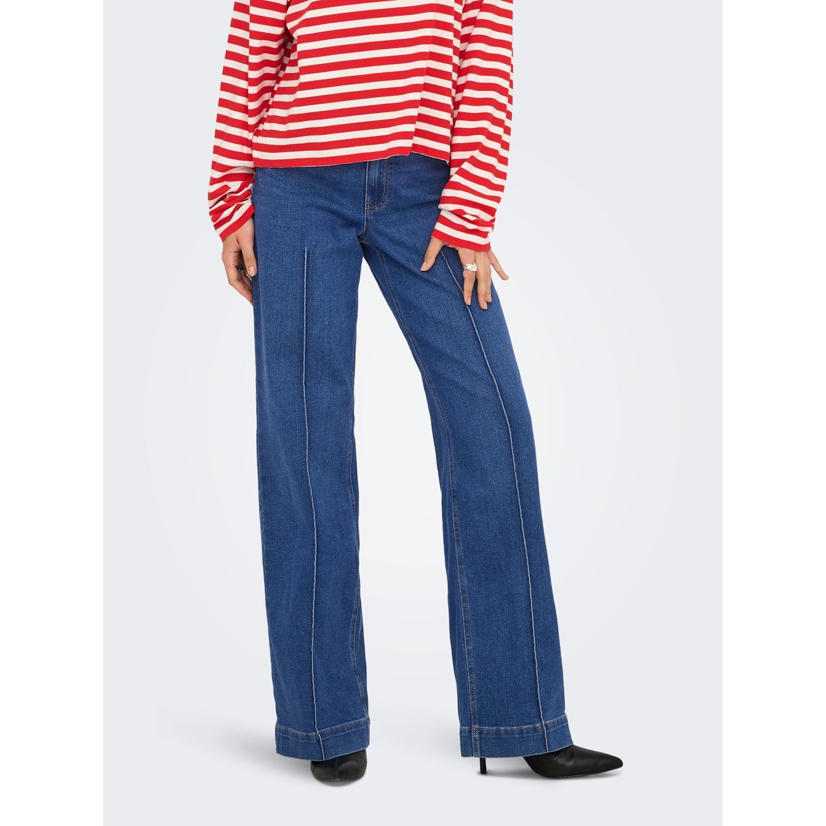 Jean À Jambe Large medium blue denim, ONLY