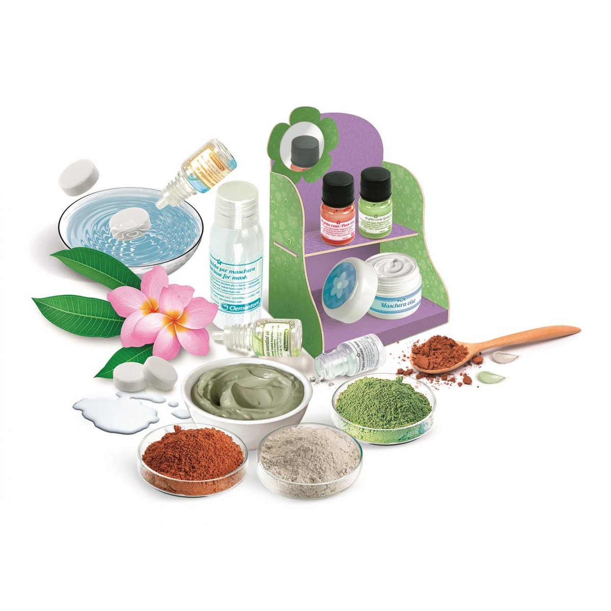 Masques de beauté couleur unique, CLEMENTONI