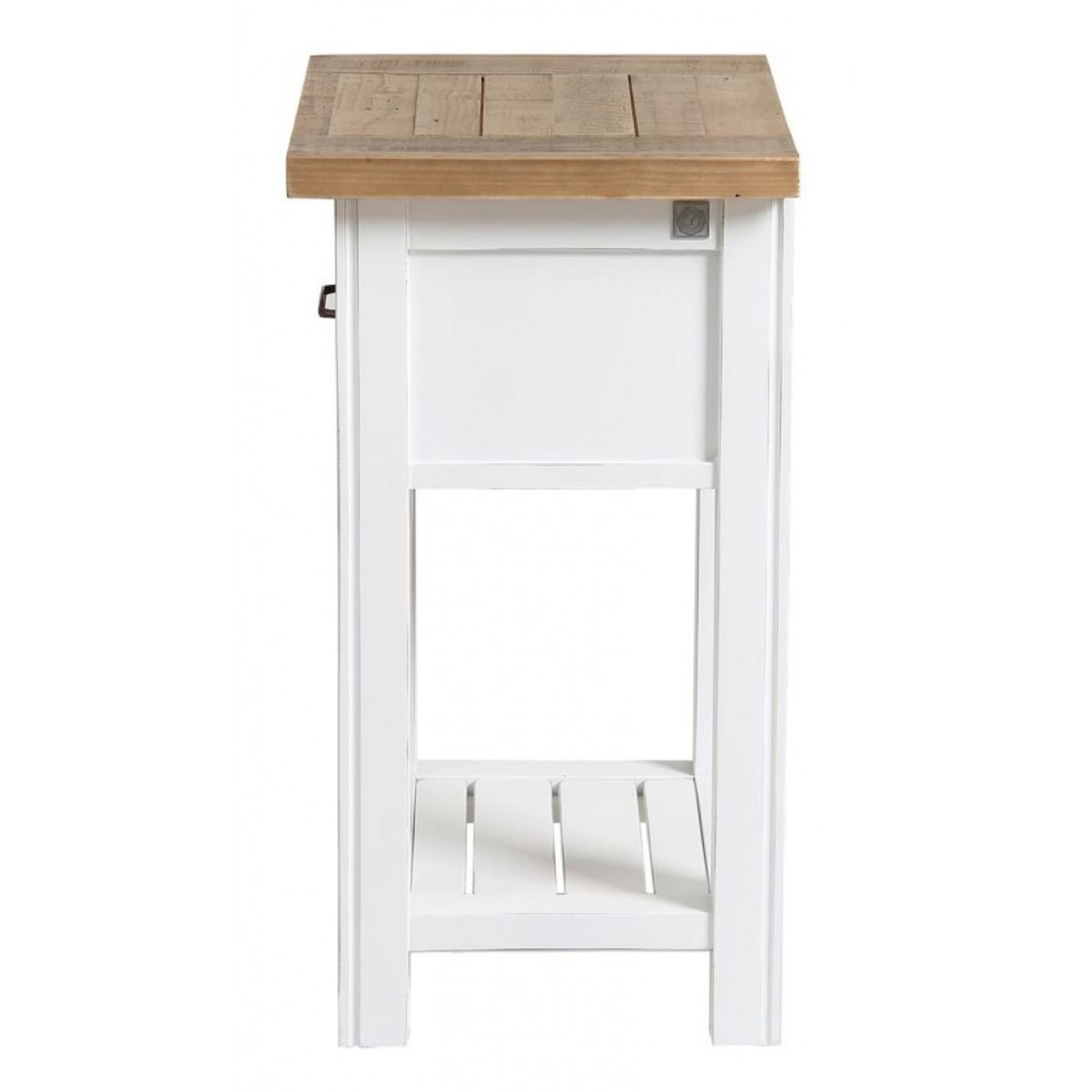 Table de chevet 1 tiroir - RIVAGES blanc, INTERIOR'S