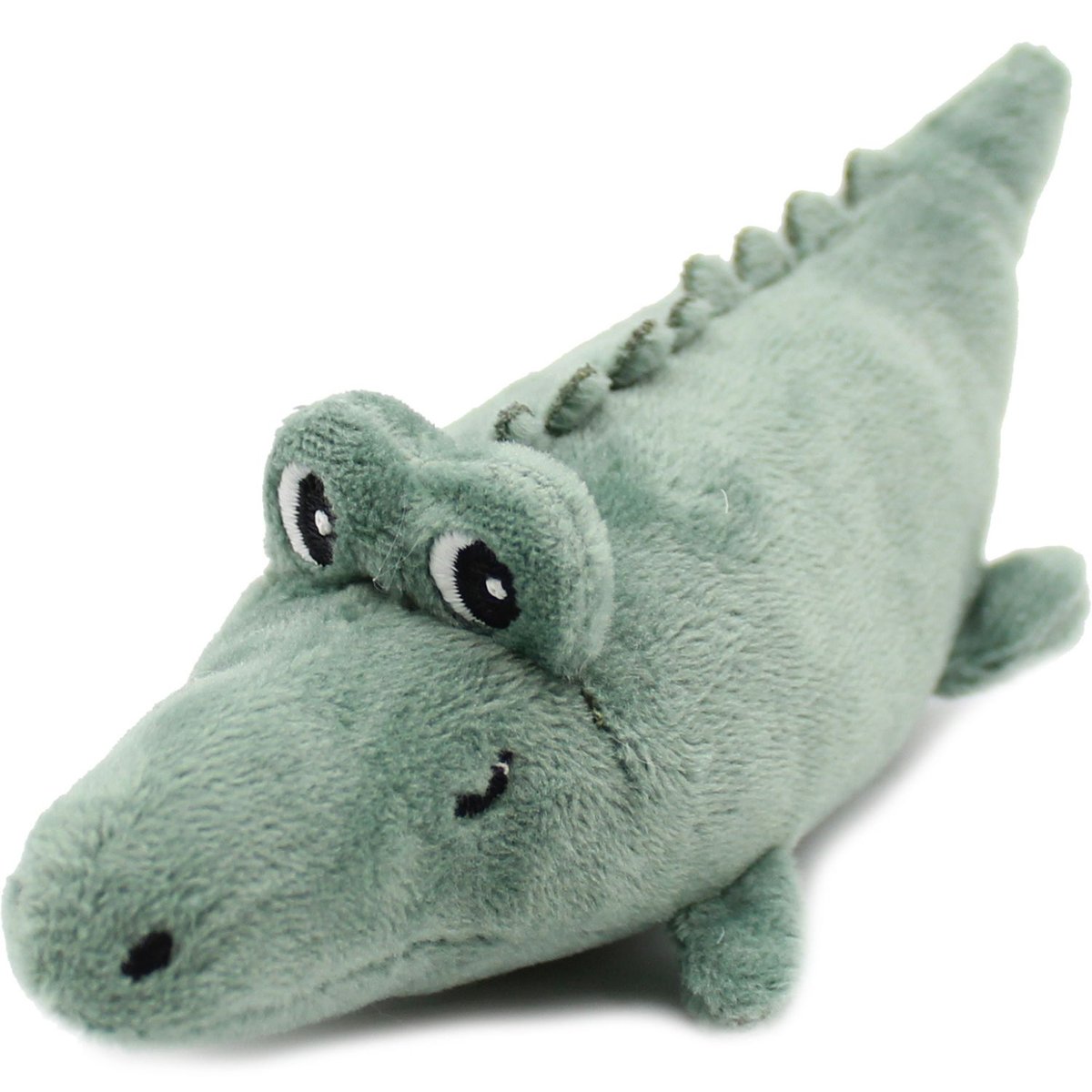 Peluche Croketou le crocodile maman et bébé bleu, blanc, LES DEGLINGOS
