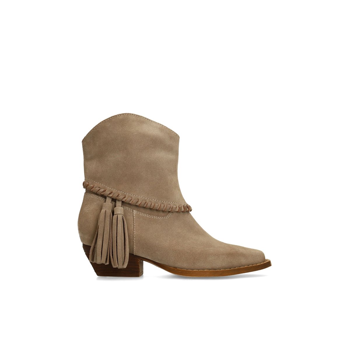 Santiags en cuir beige, SACHA