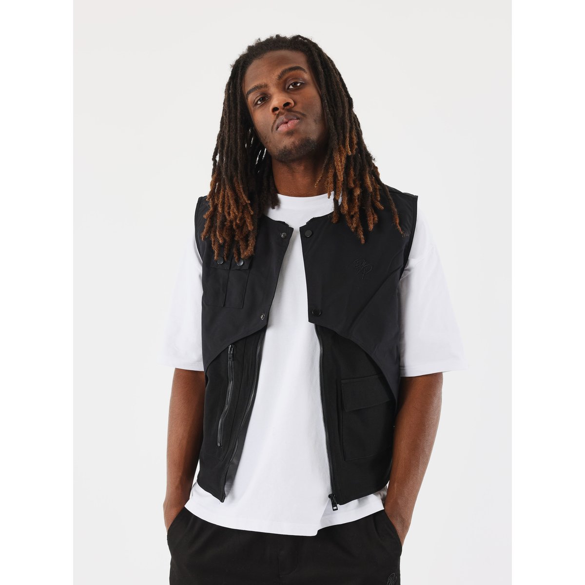 Veste sans manches superposer noir, PROJECT X
