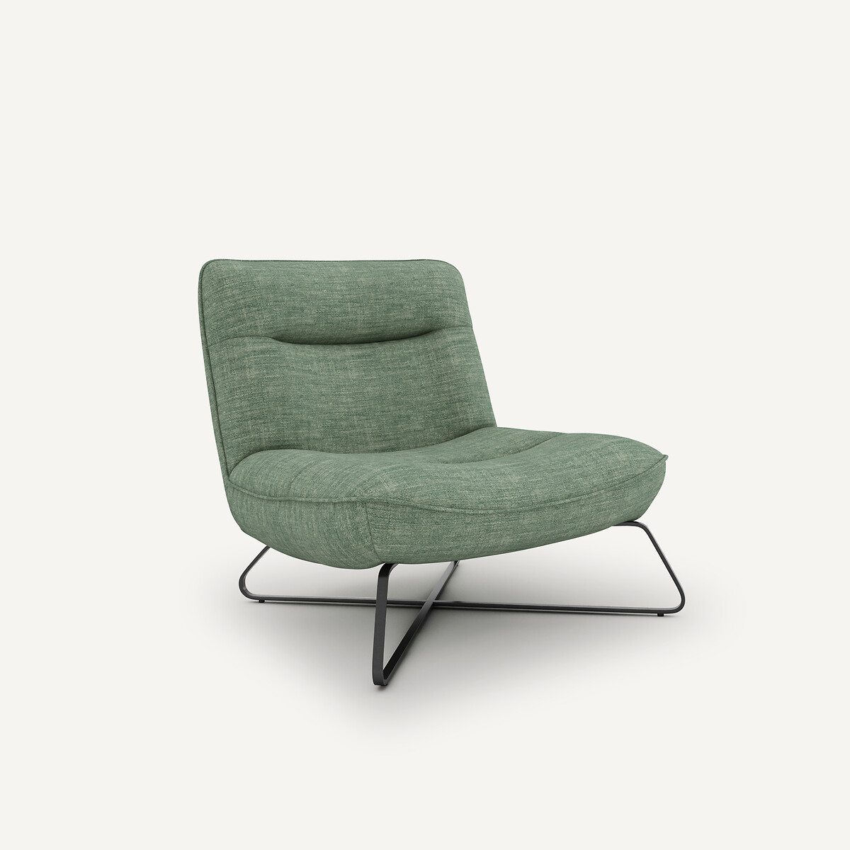 Fauteuil toile en lin, Helma vert grisé, AM.PM