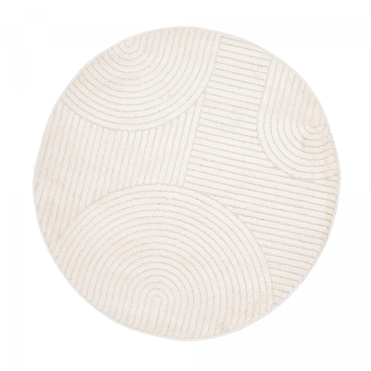 Tapis salon et chambre tissé motif simple LYN9 CERNAN écru, UN AMOUR DE TAPIS