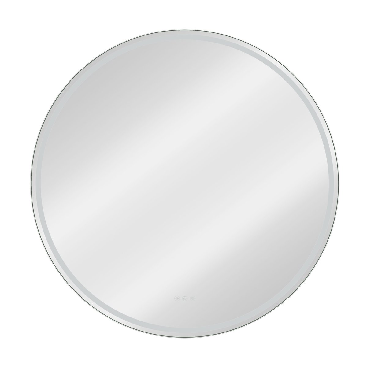 Miroir de salle de bain lumineux, REMIX chrome, SENSEA