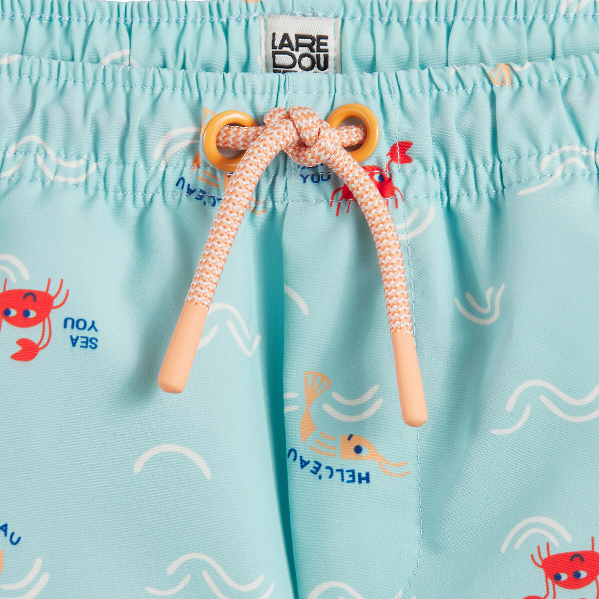Short de bain, imprimé crabes et crevettes imprimé, LA REDOUTE COLLECTIONS