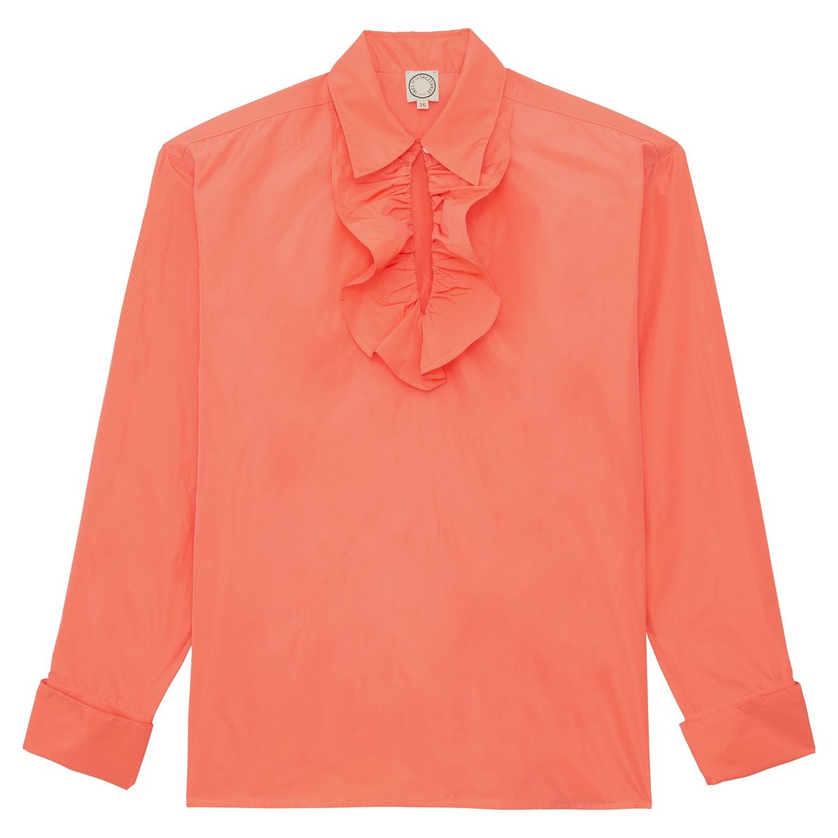 Chemise Ortiz fluide orange, INES DE LA FRESSANGE PARIS