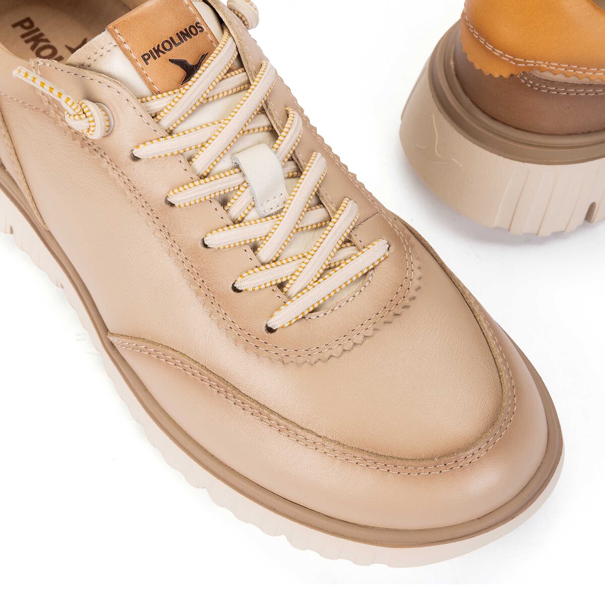 Sneaker, elastische Schnürsenkel, SEGOVIA cognac, PIKOLINOS