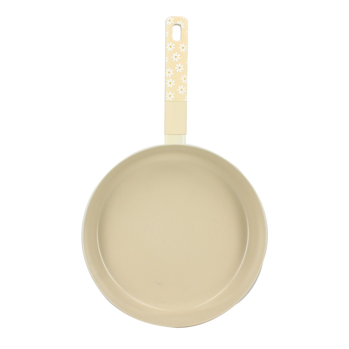 Poêle 28cm en aluminium, MARGUERITE beige, MENASTYL