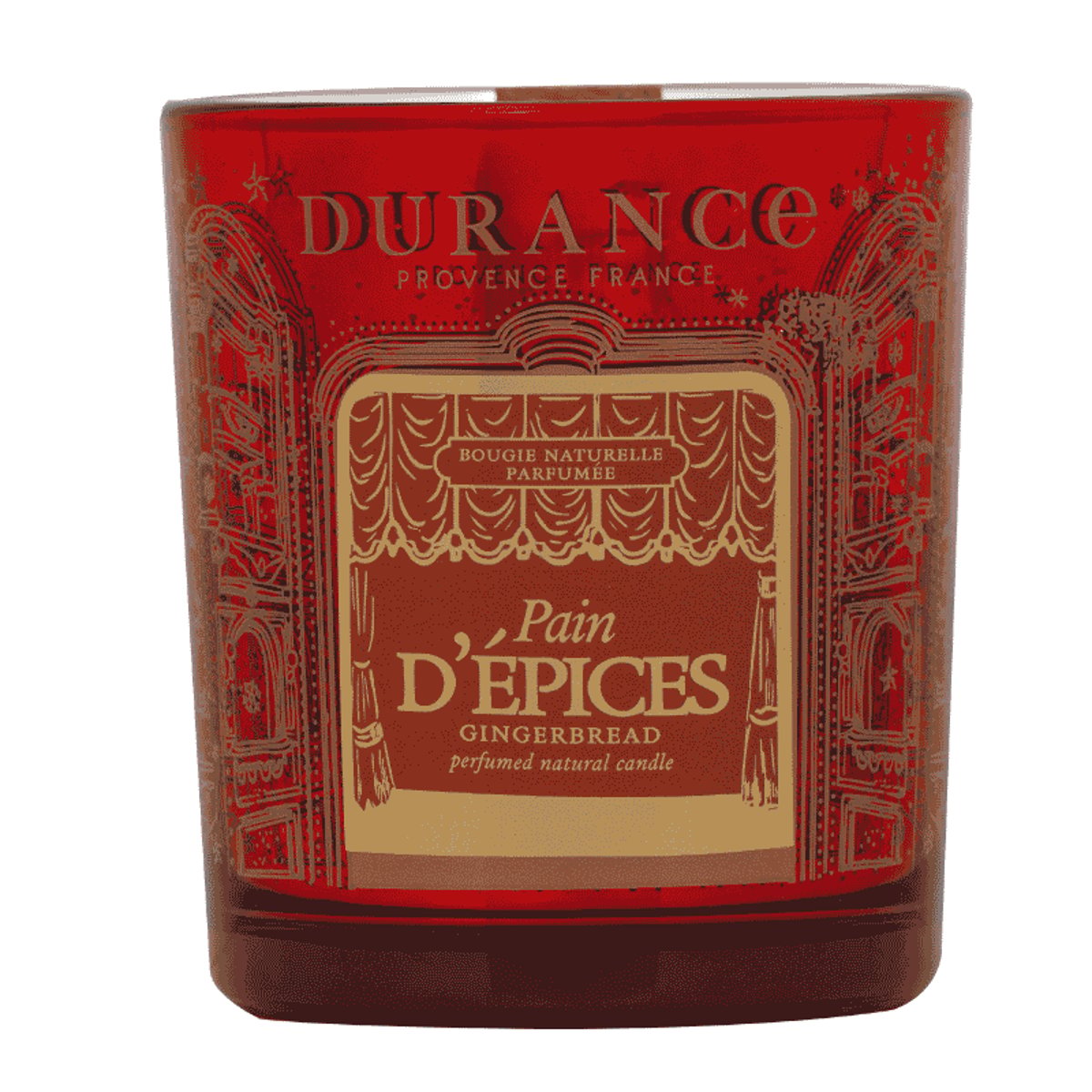 Bougie Mèche en Bois Pain d'Épices couleur unique, DURANCE